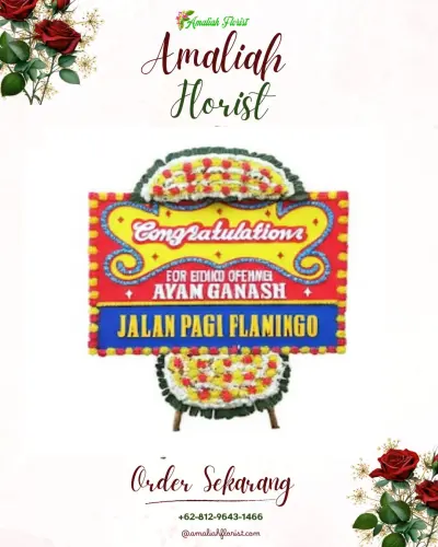 Bunga Papan Congratulation di Sumur Pacing